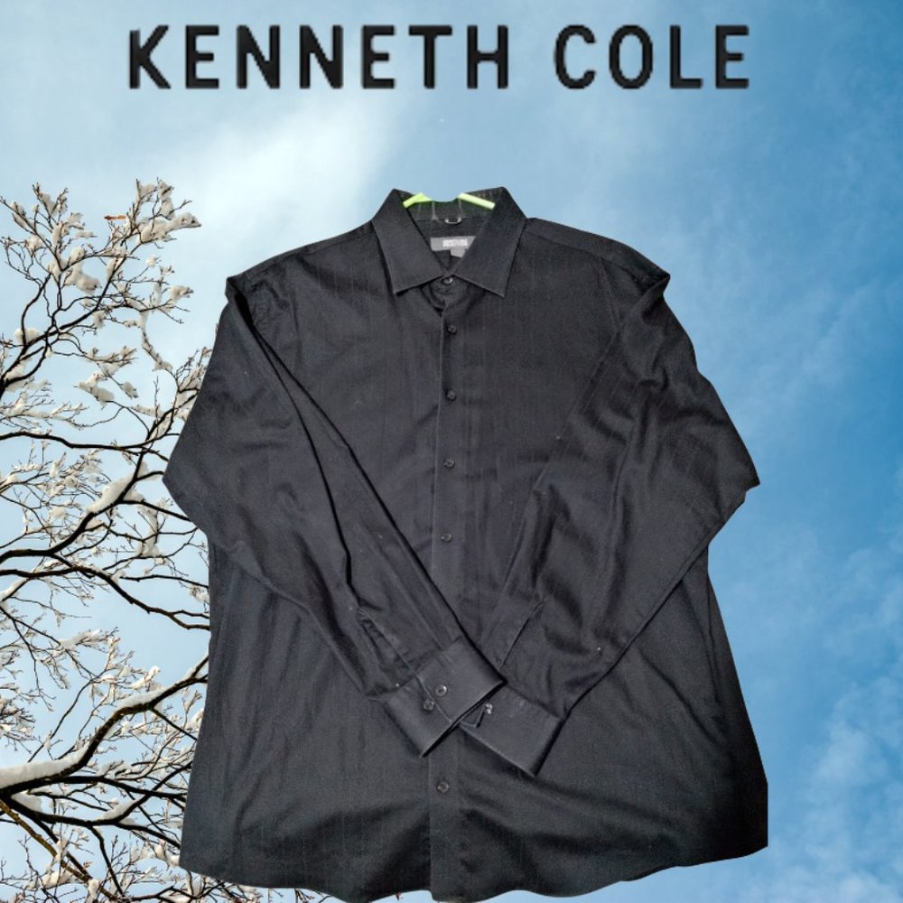 Kenneth Cole Reaction Men's Black dress shirt